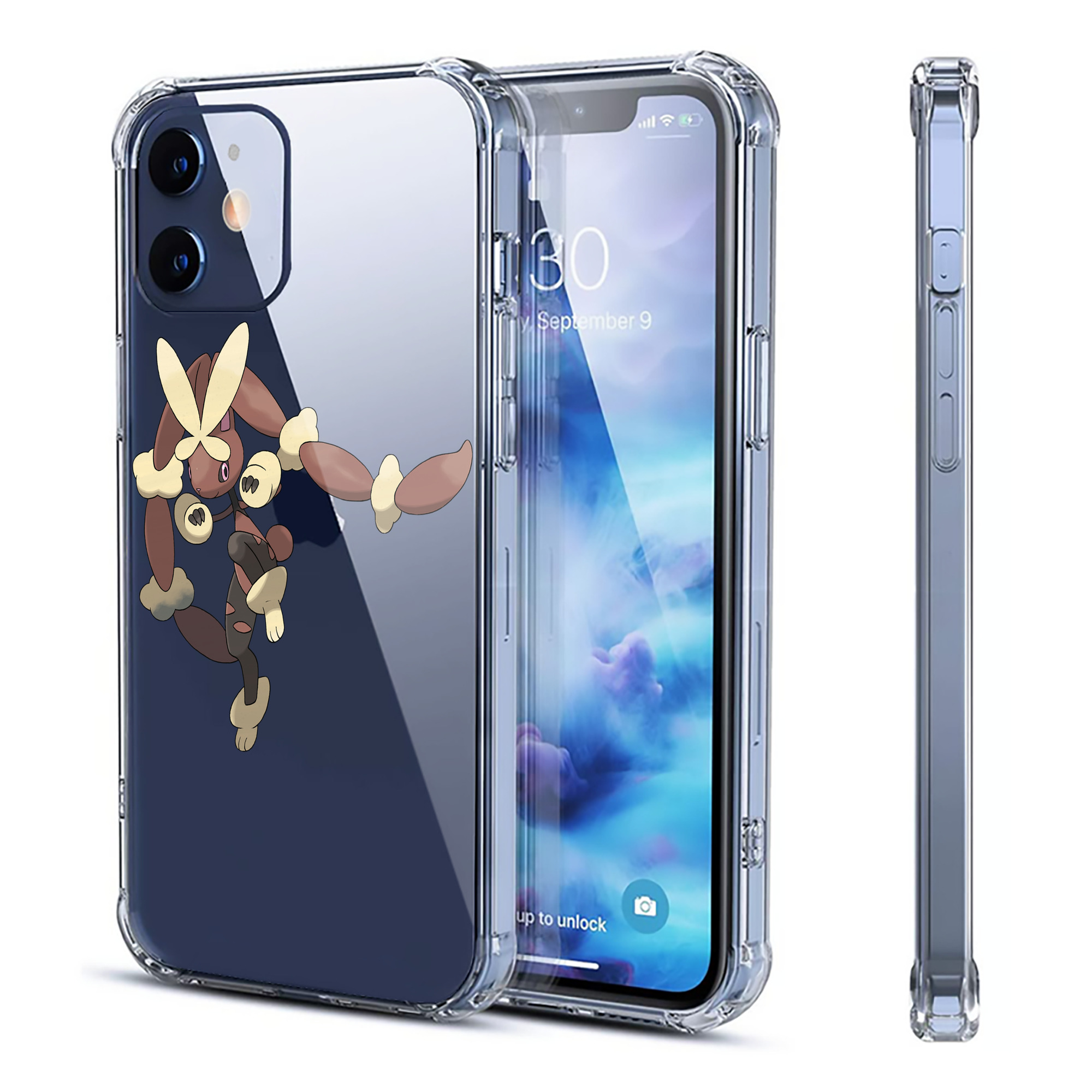 （画像用） ポケットモンスター Pokémon 【iPhone 12シリーズ対応】透明スマホケース（クリアソフトケース）